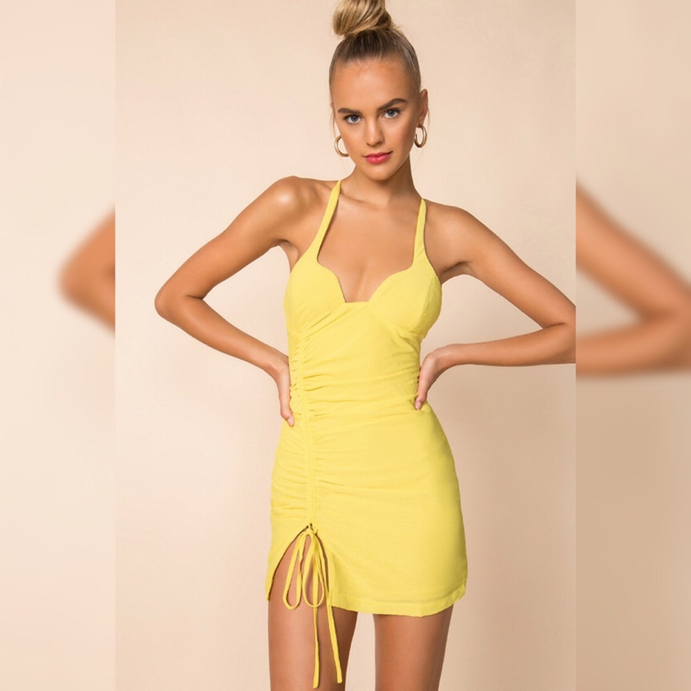 NWT Revolve Superdown Pastel Yellow Dress